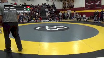 215 lbs Champ. Round 2 - Foley Calcagno, IC Catholic Prep vs Aiden Cooley, Allen