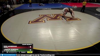 132 lbs Champ. Round 2 - Landon Robideau, St. Michael-Albertville vs Dom Ammerman, Holmen