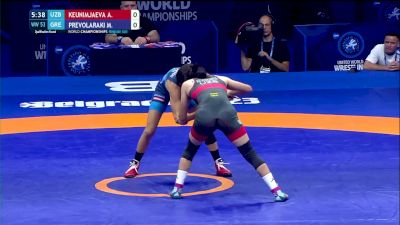 53 kg Qualif. - Aktenge Keunimjaeva, Uzbekistan vs Maria Prevolaraki, Greece