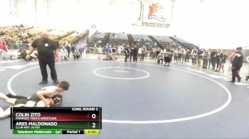 85 lbs Cons. Round 2 - Colin Zito, Fairport Youth Wrestling vs Ares Maldonado, Club Not Listed