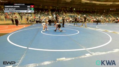 60 lbs Consi Of 8 #2 - Christian Albanil, Checotah Matcats vs Ripp Bentley, Collinsville Cardinal Youth Wrestling