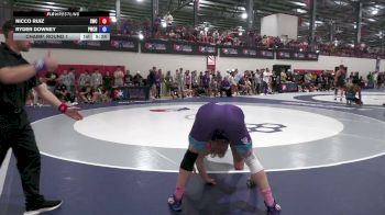 74F kg Champ. Round 1 - Ryder Downey, Panther Wrestling Club RTC vs Nicco Ruiz, Southwest Wrestling Club