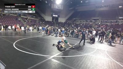 75 lbs Cons. Semis - Tyson Cary, SLV Elite Wrestling Club vs Cayhill Sharon, Pueblo County Wrestling Club