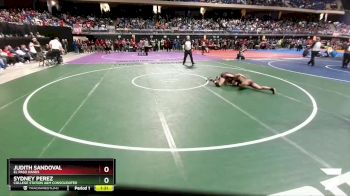 5A 100 lbs Quarterfinal - Sydney Perez, College Station A&M Consolidated vs Judith Sandoval, El Paso Hanks