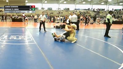 106 lbs Consi Of 16 #1 - James Sanders, FL vs Jordan Yi- Berg, CA
