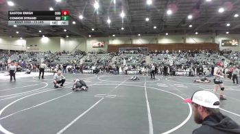 73 lbs 5th Place - Easton Emigh, Corning Sharks vs Connor Strand, Bruin Elite