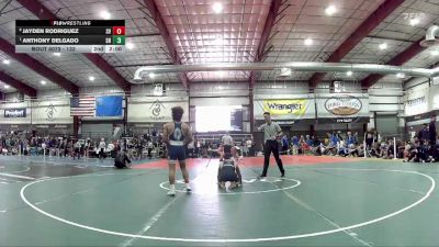 132 lbs Quarterfinal - Anthony Delgado, SLAM! Nevada vs Jayden Rodriguez, Spring Valley