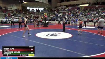 6A 100 lbs Semifinal - Mackenzie Graves, Bentonville vs Kalen Elias, Heritage