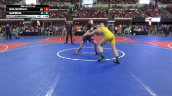 186 lbs Semifinal - Jaxson French, Cody Wrestling Club vs Lane Drga, Miles City