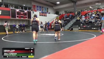 235 lbs 7th Place Match - Abigail Carr, Iowa City, Liberty vs Erica Foreman, Center Point-Urbana