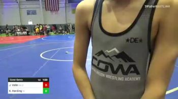 78 lbs Consolation - Kaden Harding, Team Aggression vs JaKobe Valle, Caldwell WC