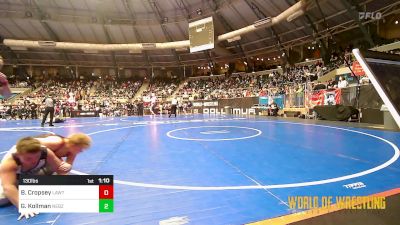 130 lbs Round Of 16 - Bryce Cropsey, Lawton MYWAY vs George Kollman, Nebraska Boyz