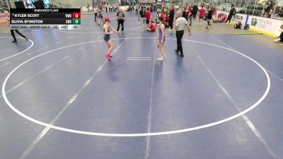 Junior Girls - 130 lbs Champ. Round 2 - Violet Weninger, MATPAC Wrestling Club vs Dealya Collins, Mineral Point Wrestling Club