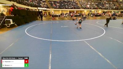 Boys 3rd-4th Grade - 63 Cons. Round 3 - Gunnar Brown, Immortal Athletics WC vs Cal Noonan, Sebolt Wrestling Academy