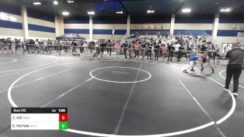 123 lbs Round Of 16 - Zane Hill, Grants Pass WC (GPWC) vs Cash McFate, Gold Rush Wr Ac