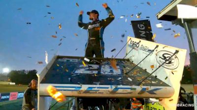 Justin Peck Reacts After High Limit Racing Win At Butler Motor Speedway