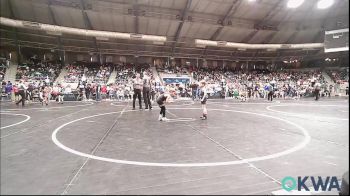 52 lbs Round Of 32 - Elliott Fox, Locust Grove Youth Wrestling vs Zayden Newman, Wyandotte Youth Wrestling