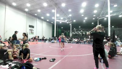 118 lbs Rr Rnd 8 - Gianna Montegari, Kraken Black - Girls vs Kylee Trostle, Kraken Blue - Girls