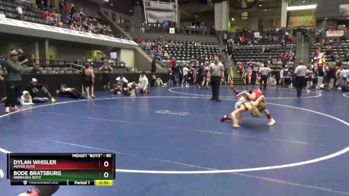 85 lbs Semifinal - Bode Bratsburg, Nebraska Boyz vs Dylan Whisler ...