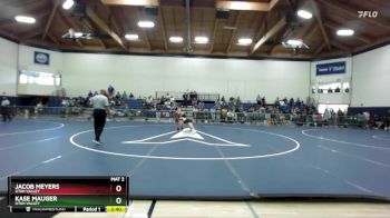 133 lbs 1st Place Match - Jacob Meyers, Utah Valley vs Kase Mauger, Utah Valley