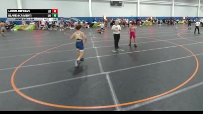 144 lbs Champ. Round 3 - Jaxon Arfaras, Lake Gibson Braves vs Blake Scrimenti, Unattached