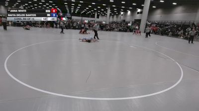 100 lbs Cons. Rd Of 16 - Anna White, North Dakota vs Naiya Delos Santos, Invicta Wrestling Academy