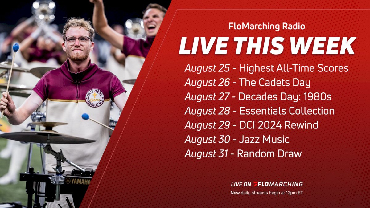 What's Playing on FloMarching Radio This Week, August 25 - 31