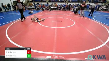 49 lbs Consi Of 8 #1 - Dakota Taylor, Sperry Wrestling Club vs Klasen Couch, Vian Wrestling Club