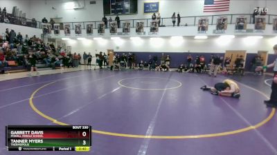 105 lbs Cons. Semi - Tanner Myers, Thermopolis vs Garrett Davis, Powell Middle School