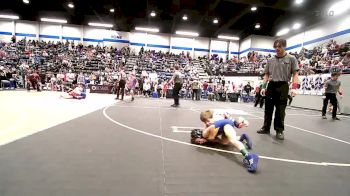 52 lbs Semifinal - Mason Hileman, Clinton Youth Wrestling vs Maxon Rollins, Noble Takedown Club