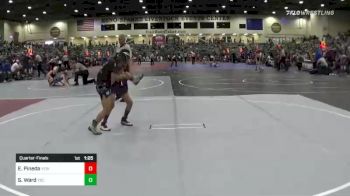 83 lbs Quarterfinal - Eric Pineda, Yerington Youth Wrestling vs Shayna Ward, Yuba Sutter Combat