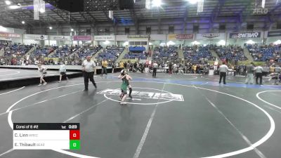 55 lbs Consi Of 8 #2 - Carson Linn, Wrecking Crew vs EmmaJay Thibault, Bear Creek Jr. Wrestling