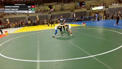 130 lbs Placement (4 Team) - Weston Hoebing, Westfield vs Emmet Mercier, LSH (LeSueur/Henderson)