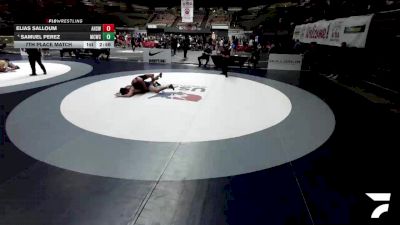 7th Place Match - Elias Salloum, Ayala High School Wrestling vs Samuel Perez, Manteca Cobras Wrestling Club