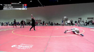 80 lbs Cons. Round 2 - Asa Mann, CO vs Colby Yelton, KS