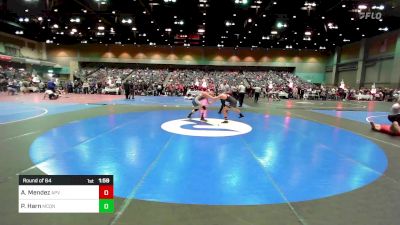 150 lbs Round Of 64 - Alec Mendez, Apple Valley vs Preston Harn, McQueen