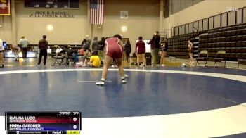 170 lbs Cons. Round 3 - Riauna Lugo, Huntingdon College vs Maria Gardner, Campbellsville University