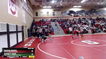 108 lbs Round 2 - Easton Gieger, Outlaw Wrestling Club vs Everett Kiser, Port Angeles Wrestling Club