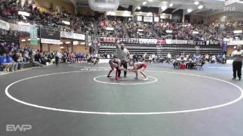 125 lbs Semifinal - Kaison Miller, Norton Community HS vs Bryleigh Rigdon, Caney Valley HS