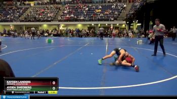 120 lbs Cons. Round 3 - Kayden Landers, Immortal Athletics WC vs Ayden Swedberg, Moen Wrestling Academy