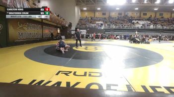 132 lbs Consi Of 16 #2 - Carlton King, Montgomery Bell Academy vs Braydden Crum, Western Reserve Academy