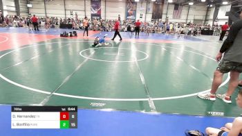 70 lbs Rr Rnd 3 - Damien Hernandez, Turks Head vs Logan Bonfilio, Pursuit Wrestling Academy - Green