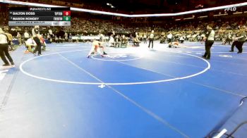 138 Class 1 lbs 3rd Place Match - Dalton Doss, Tipton vs Mason Rongey, Trenton