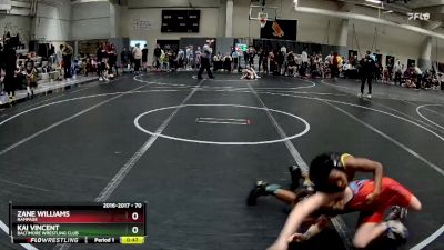 70 lbs Semifinal - Zane Williams, Rampage vs Kai Vincent, Baltimore Wrestling Club