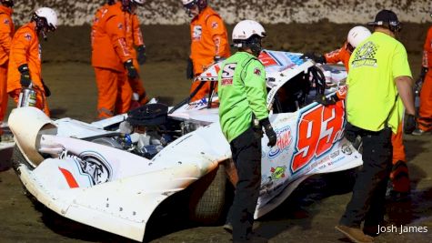 Rollovers Ruin Prelims For Front Row Starters At Eldora