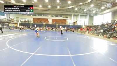 174 lbs Champ. Round 2 - Matthew Ferrucci, Merchant Marine vs Seth Richardson, Utica