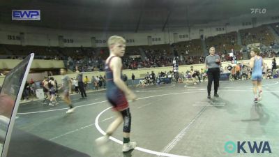 67 lbs Quarterfinal - Kace Moore, Collinsville Cardinal Youth Wrestling vs Mason Maggard, Claremore Wrestling Club
