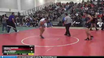 143 lbs Champ. Round 2 - Mia Alvarado, Rancho Cucamonga vs Cecilia Martinez, Orange Vista