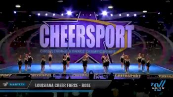 Louisiana Cheer Force - Rose [2021 L1 Junior - Small - B Day 2] 2021 CHEERSPORT National Cheerleading Championship