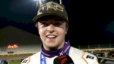 Jacob Denney Reacts After Driving From 17th To Win Indiana Midget Week Finale At Kokomo